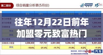 深度解析，往年12月22日前加盟零元致富热门项目的全面评测与指南