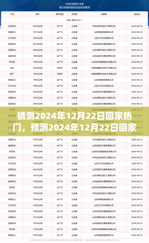 2024年12月22日返乡趋势展望，热门回家趋势预测与未来返乡潮流分析