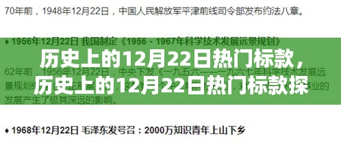 历史上的12月22日热门标款回顾，经典风采一览无余的探索之旅