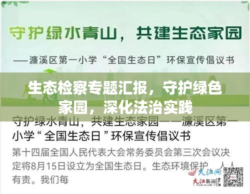 生态检察专题汇报，守护绿色家园，深化法治实践