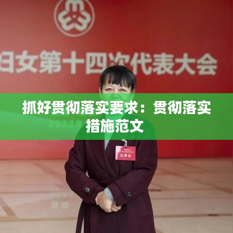 抓好贯彻落实要求：贯彻落实措施范文 