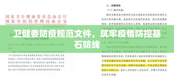 卫健委防疫规范文件，筑牢疫情防控基石防线