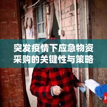 突发疫情下应急物资采购的关键性与策略探讨