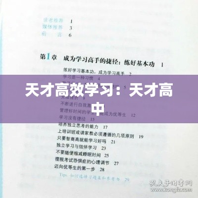 天才高效学习：天才高中 