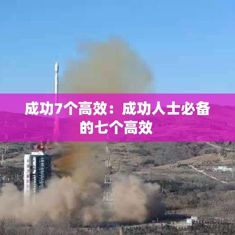 成功7个高效：成功人士必备的七个高效 