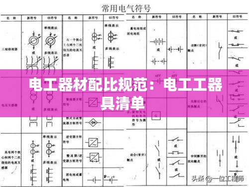 电工器材配比规范：电工工器具清单 