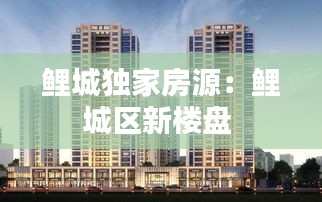 鲤城独家房源：鲤城区新楼盘 