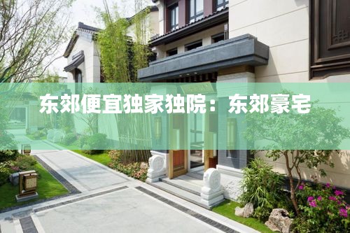 东郊便宜独家独院：东郊豪宅 
