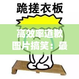 高效率道歉图片搞笑：最有效的道歉 