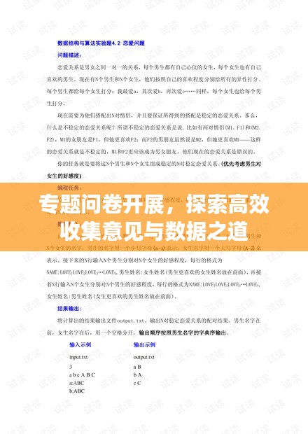 专题问卷开展，探索高效收集意见与数据之道