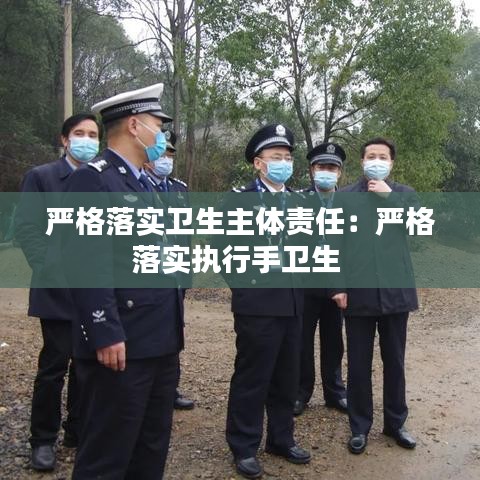 严格落实卫生主体责任：严格落实执行手卫生 