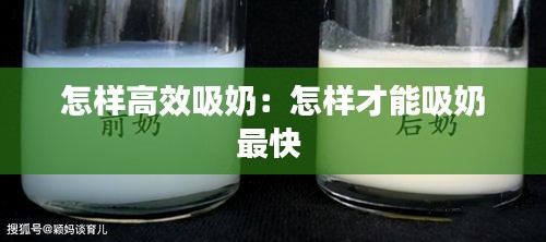 怎样高效吸奶：怎样才能吸奶最快 
