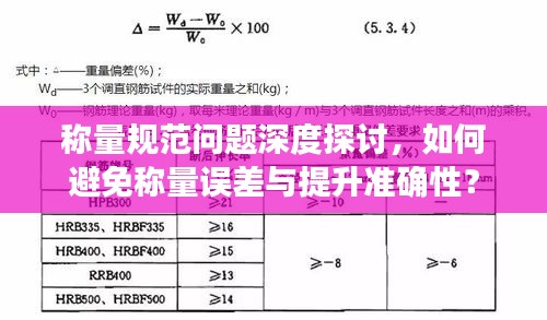 称量规范问题深度探讨，如何避免称量误差与提升准确性？