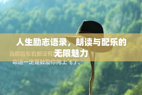 人生励志语录，朗读与配乐的无限魅力
