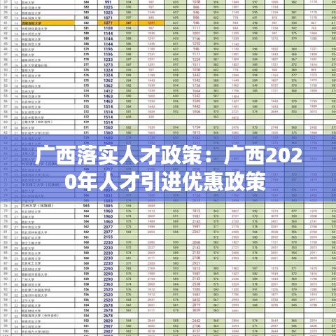 广西落实人才政策：广西2020年人才引进优惠政策 