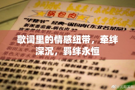 歌词里的情感纽带，牵绊深沉，羁绊永恒