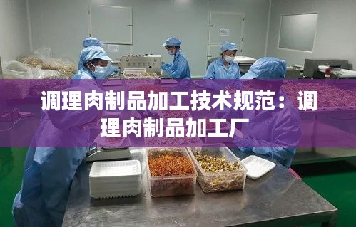 调理肉制品加工技术规范：调理肉制品加工厂 
