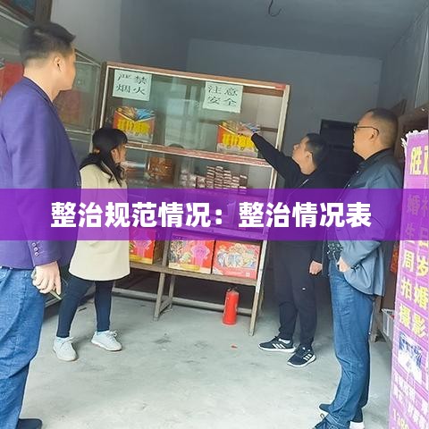 整治规范情况：整治情况表 