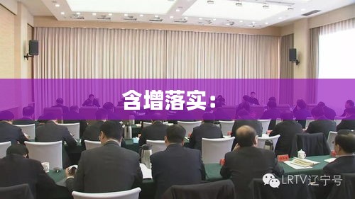 含增落实： 