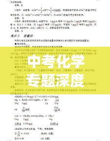 中考化学专题深度解析与备考策略，掌握核心知识，助力高效备考