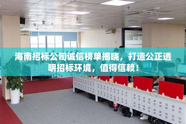海南招标公司诚信榜单揭晓，打造公正透明招标环境，值得信赖！