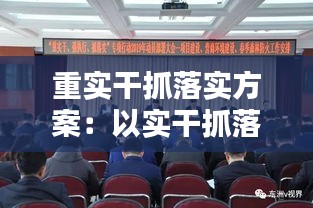 重实干抓落实方案：以实干抓落实 