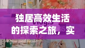 独居高效生活的探索之旅，实用Vlog分享