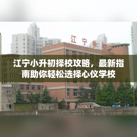 江宁小升初择校攻略，最新指南助你轻松选择心仪学校