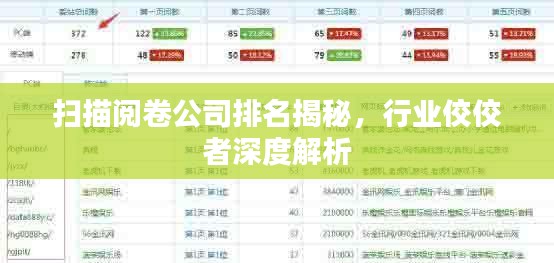 扫描阅卷公司排名揭秘，行业佼佼者深度解析