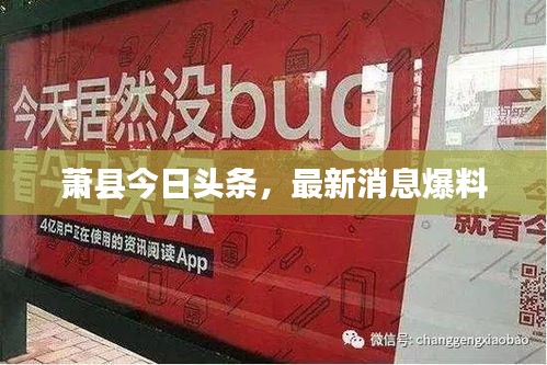 萧县今日头条，最新消息爆料