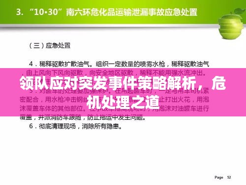 领队应对突发事件策略解析，危机处理之道