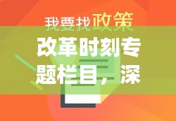改革时刻专题栏目，深化改革的步伐与未来展望——深度解析改革蓝图