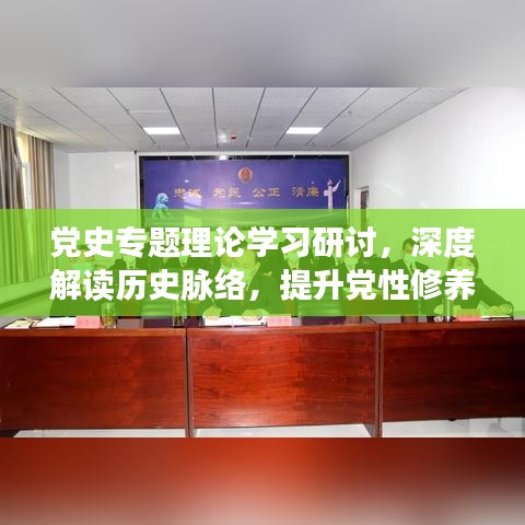 党史专题理论学习研讨，深度解读历史脉络，提升党性修养与理论水平