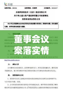 董事会议案落实情况的深度剖析与探讨