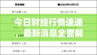 今日财经行情速递，最新消息全面解析