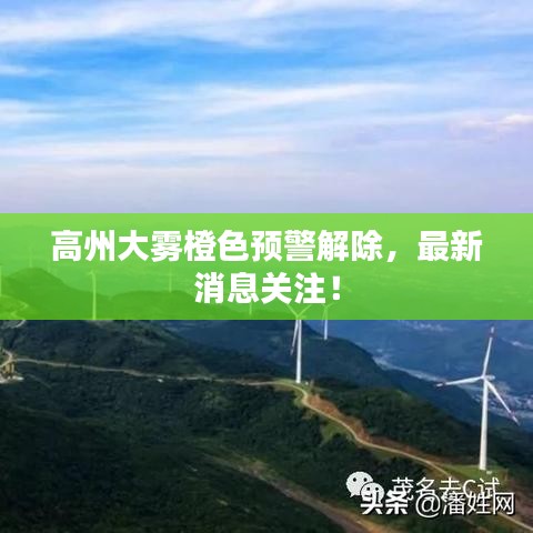 高州大雾橙色预警解除，最新消息关注！