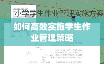 如何高效实施学生作业管理策略