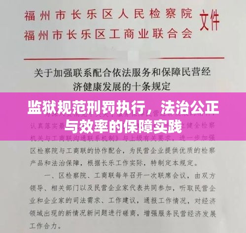 监狱规范刑罚执行，法治公正与效率的保障实践