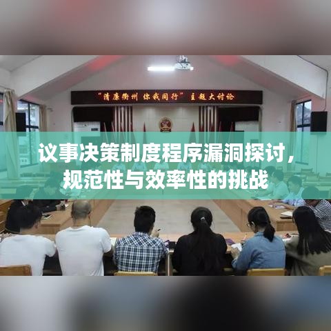 议事决策制度程序漏洞探讨，规范性与效率性的挑战