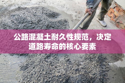 公路混凝土耐久性规范，决定道路寿命的核心要素