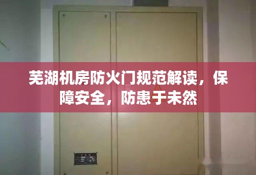 芜湖机房防火门规范解读，保障安全，防患于未然