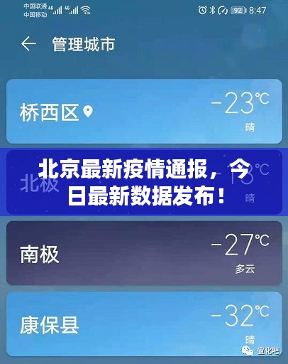 北京最新疫情通报，今日最新数据发布！